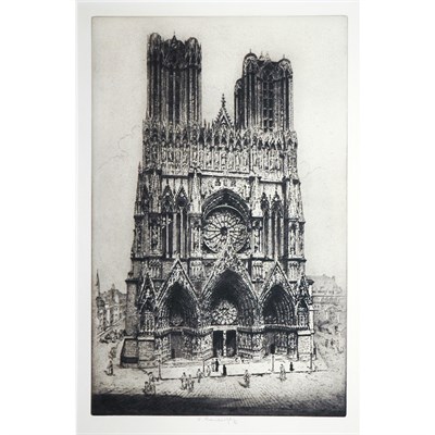 Lot 98 - V. Randolph [WEST FACADE OF RHEIMS CATHEDRAL]...