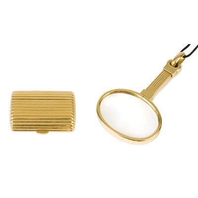 Lot 273 - Two Bulgari Desktop Items Comprising an 18 kt....