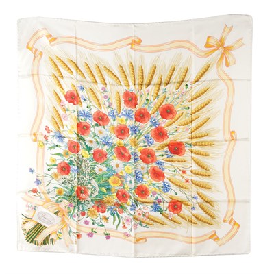 Lot 227 - V. Accornero for Gucci Fleur Scarf 1970s...