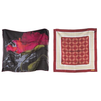 Lot 215 - Two Scarves Comprising an example by Valentino,...
