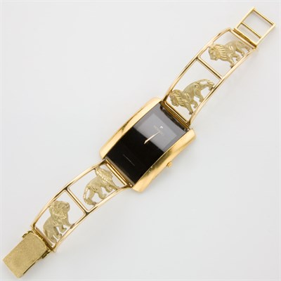 Lot 177 - Gentleman's Wristwatch and Lady's Bangle-Watch