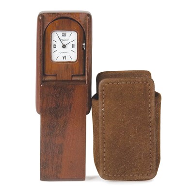 Lot 359 - Van Cleef & Arpels Wood Case Miniature Travel...