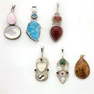 Lot 136 - Group of Assorted Sterling Silver and Metal Jewelry