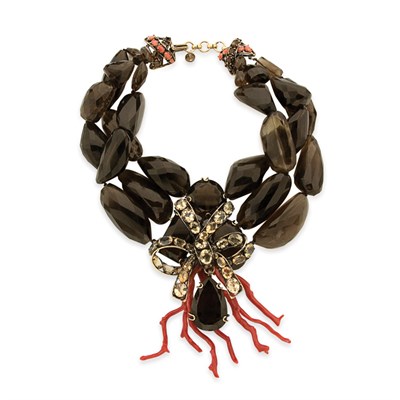 Lot 321 - Iradj Moini Smoky Topaz, Citrine and Branch...