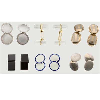 Lot 360 - Six Pairs of Cufflinks