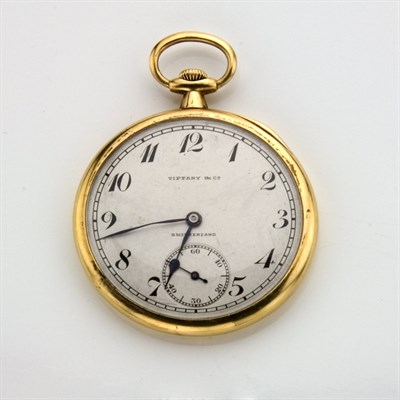 Lot 149 - Gentleman's Open Face Pocket Watch, Tiffany & Co., Patek Philippe & Co.