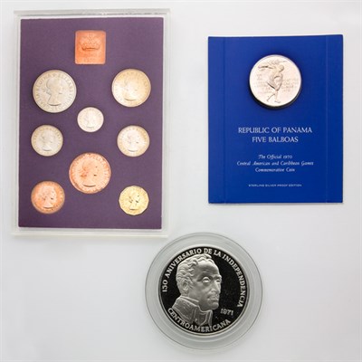 Lot 3C - Assorted Group of Foreign Commemorative Silver and Metal Coins