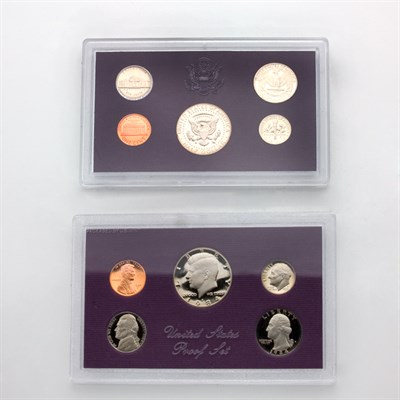 Lot 4 - Group of U.S. Silver and Proof Sets and Three Gold Coins