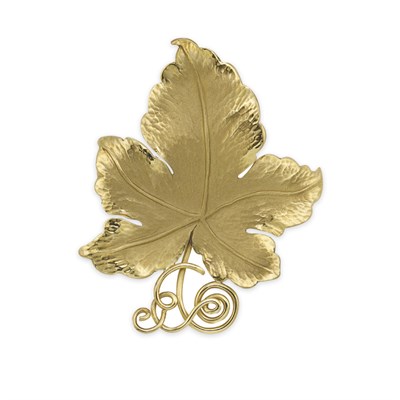 Lot 273 - Gold Leaf Brooch