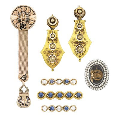 Lot 417 - Group of Antique Jewelry