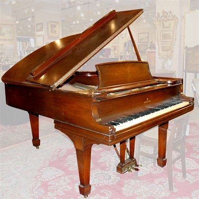 Lot 220 - Steinway Mahogany Baby Grand Piano with Chair...