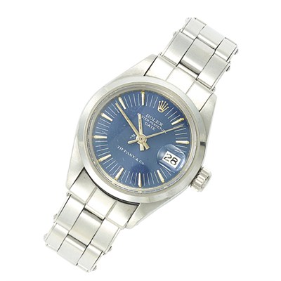 Lot 498 - Stainless Steel Wristwatch, Rolex, Tiffany & Co.