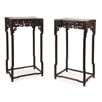 Lot 184 - Pair of Chinese Rosewood Tables 19th Century...