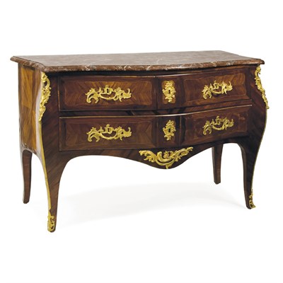 Lot 132 - Louis XV Gilt-Bronze Mounted Tulipwood and...