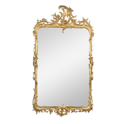 Lot 125 - German Rococo Gilt-Wood Mirror Mid 18th...