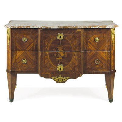 Lot 378 - Louis XVI Style Gilt-Bronze Mounted Tulipwood...
