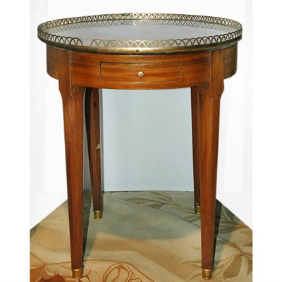 Lot 313 - Louis XVI Mahogany Bouillotte Table The...