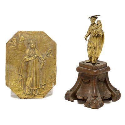 Lot 143 - Italian Gilt-Bronze Figure of John the Baptist...