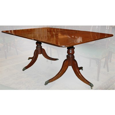 Lot 296 - George III Style Mahogany Double Pedestal...