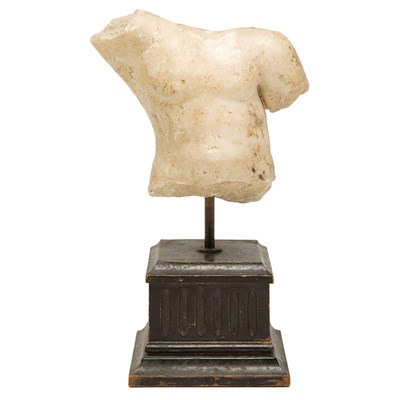 Lot 107 - Marble Torso After the Antique On a later...