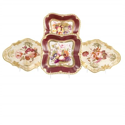 Lot 485 - Two Pairs of English Ironstone Dishes 19th...