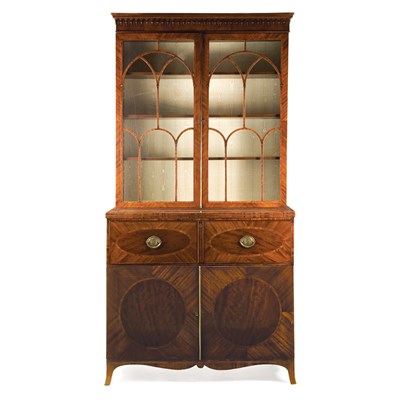Lot 392 - George III Rosewood Banded Mahogany Bureau...