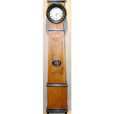 Lot 574 - Continental Part Ebonized Birch Tall Case...