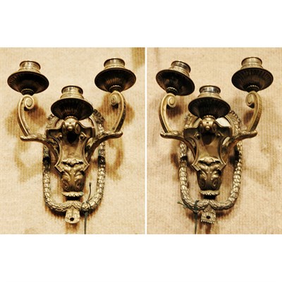 Lot 262 - Pair of Dutch Neoclassical Style Silver...