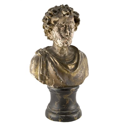 Lot 419 - Italian Neoclassical Gilt-Wood Bust of a...