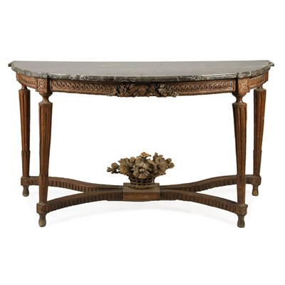 Lot 327 - Louis XVI Oak Console Late 18th century The...