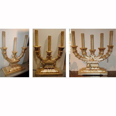 Lot 565 - Art Deco Style Silvered-Wood Three-Piece...