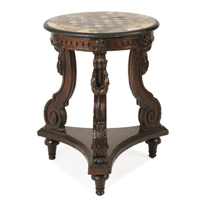 Lot 422 - Louis XIV Style Pietra Dura Side Table Of...