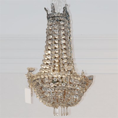 Lot 408 - Neoclassical Style Metal and Cut Glass...