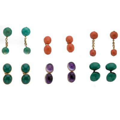 Lot 858 - Group of Six Pairs of Cufflinks