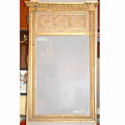 Lot 457 - Regency Gilt-Wood Mirror Height 43 inches,...