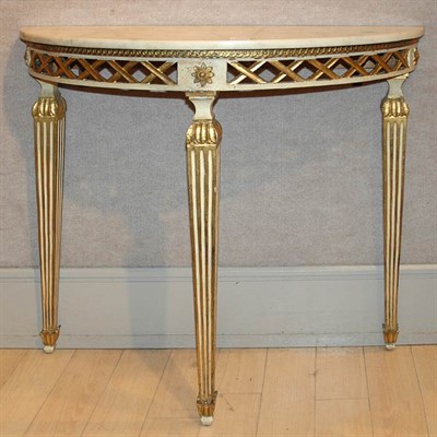 Lot 292A - Louis XVI Style Painted Console The...