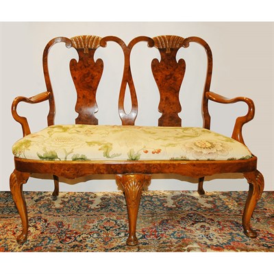 Lot 198 - George II Style Double Chair Back Mahogany...
