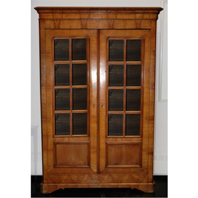 Lot 203 - Charles X Fruitwood Bibliotheque Height 7 feet,...