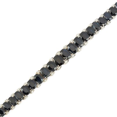 Lot 45 - Sapphire and Diamond Bracelet