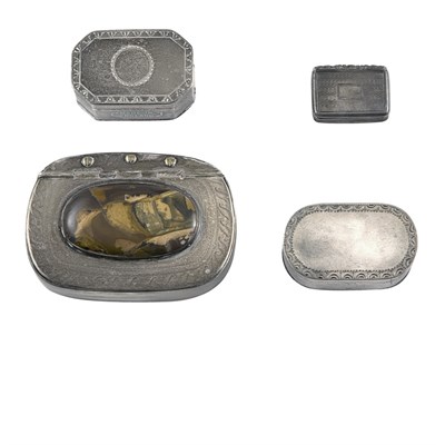 Lot 248 - Group of Four George III Silver Boxes Various...