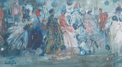 Lot 15 - Jean Calogero Italian, b. 1922 Carnival Scenes:...