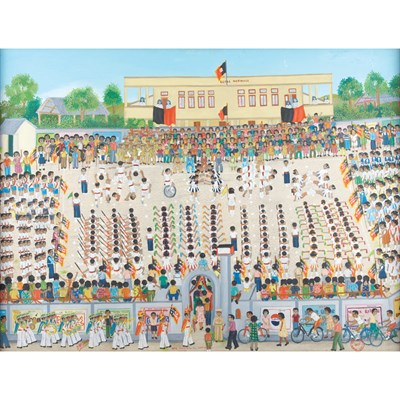 Lot 84 - Jean-Baptiste Jean Haitian, b. 1953 Fete...