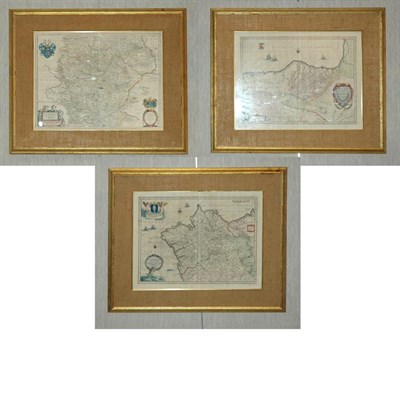 Lot 107 - [MAPS] Group of three hand-colored maps...