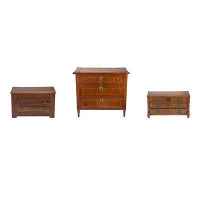 Lot 427 - Dutch Neoclassical Tulipwood Diminutive...