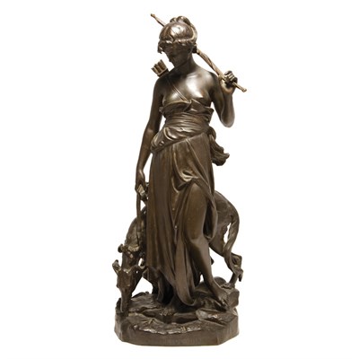 Lot 96 - Bronze Figure of Nymphe de Diane After a model...