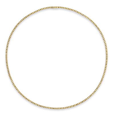 Lot 153 - Yellow Diamond Necklace
