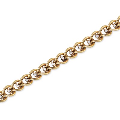 Lot 223 - Gold and Diamond Bracelet