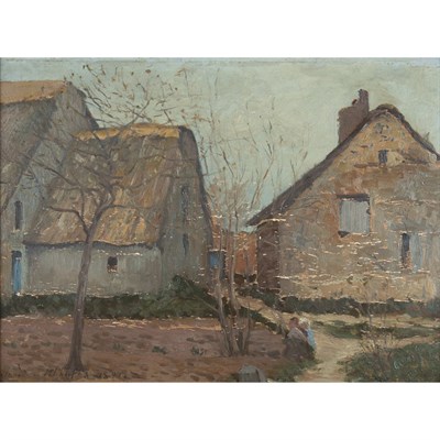 Lot 23 - Maxime Maufra French, 1861-1918 Thatched...