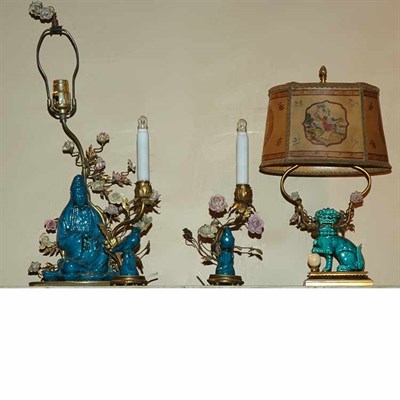 Lot 200 - Group of Four Louis XVI Style Gilt-Metal...