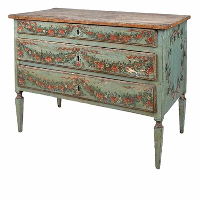 Lot 450 - Italian Neoclassical Painted Commode Late 18th...